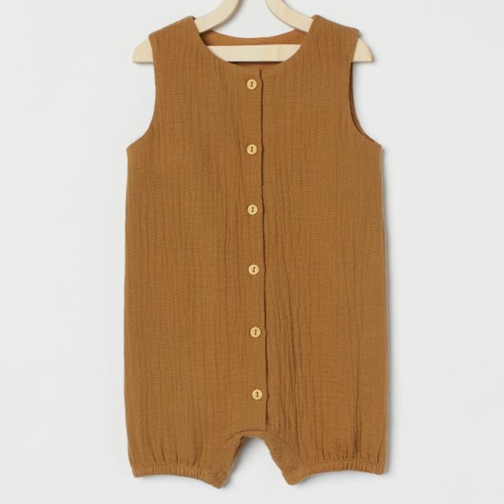 H&M Baby Sleeveless Cotton Romper Suit
